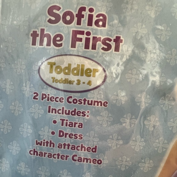 DISNEY Princess SOFIA Purple Toddler Halloween Costume Dress Up Tiara Party Gift - Picture 4 of 4